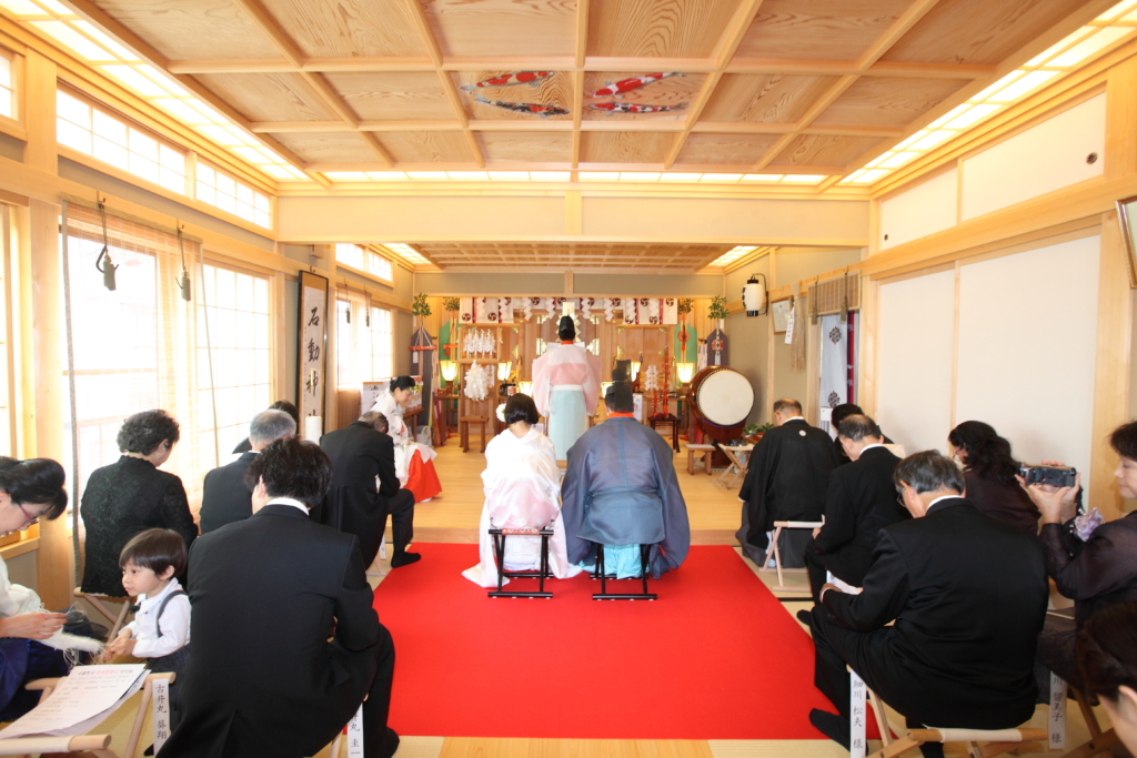 石動神社・神前結婚式・全体